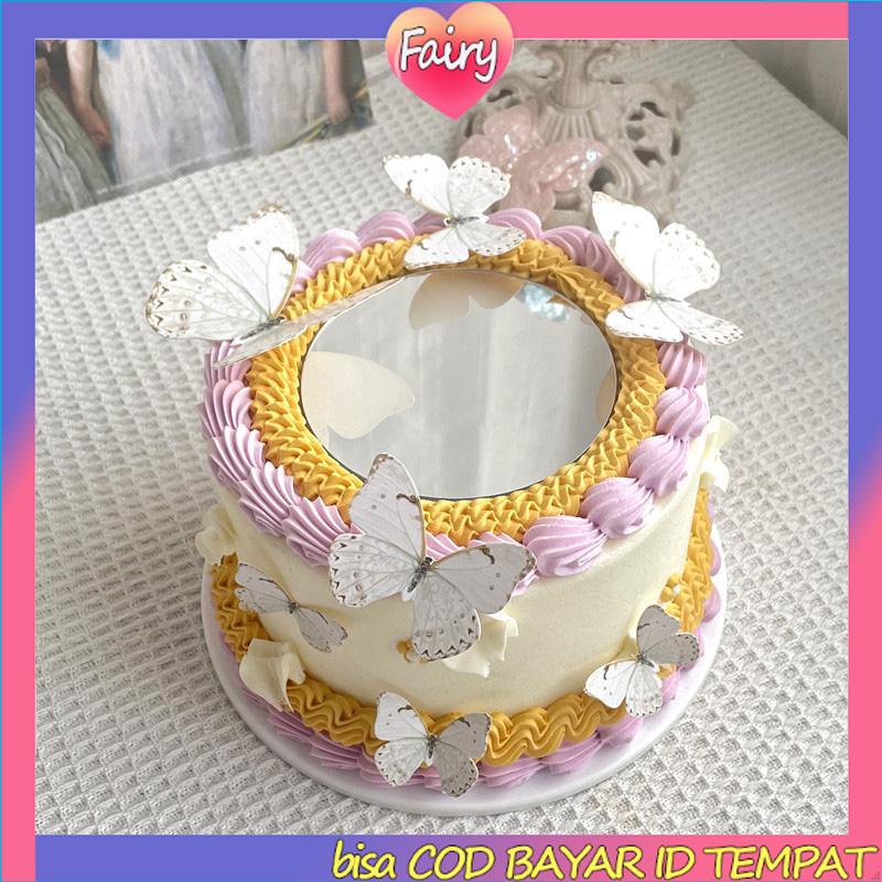 

Cake Topper Hiasan Kue kupu Kupu Butterfly Pink Ungu Biru Ulang Tahun F