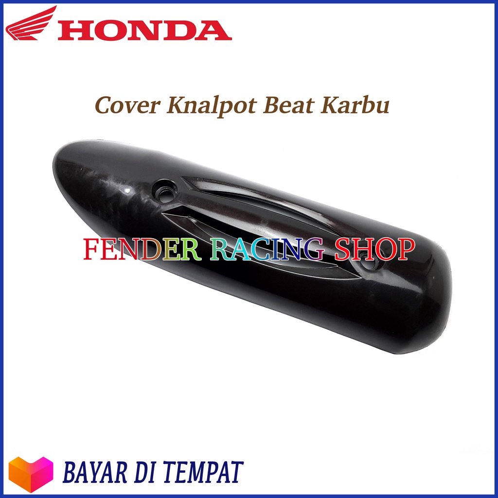 Tutup Cover Knalpot Pelindung Motor Honda Beat Karbu / Lama Aksesoris Motor Beat Karbu Tameng Pelindung Knalpot Beat Karbu Model Ori