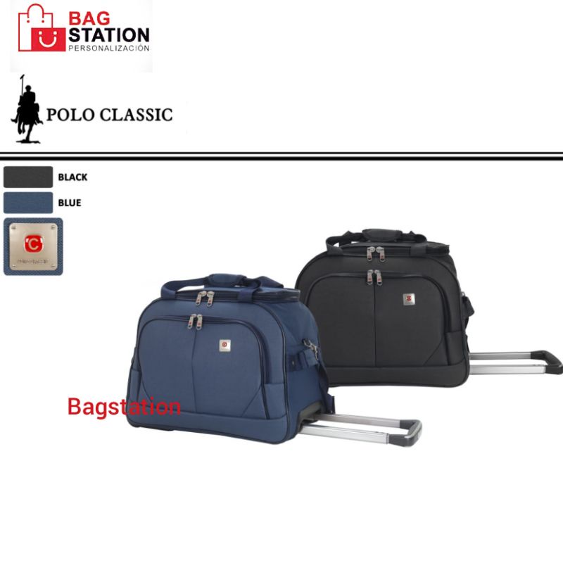 TAS TRAVEL BAG TROLI 2 RODA POLO CLASSIC ORIGINAL TAS CABIN TAS PAKAIAN IMPORT