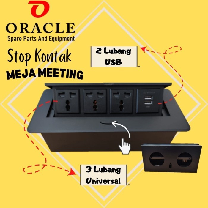 Stop Kontak listrik seri C33u2, meja Gaming, Komputer, youtube,ORACLE