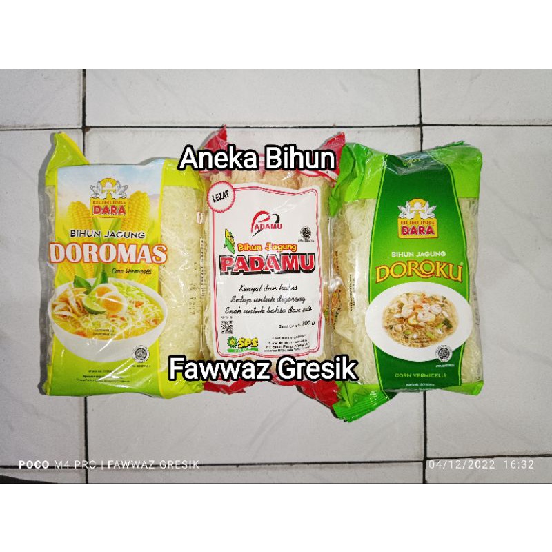 BIHUN JAGUNG Padamu Merah | DOROKU | DOROMAS isi 4pc Cap Burung Dara