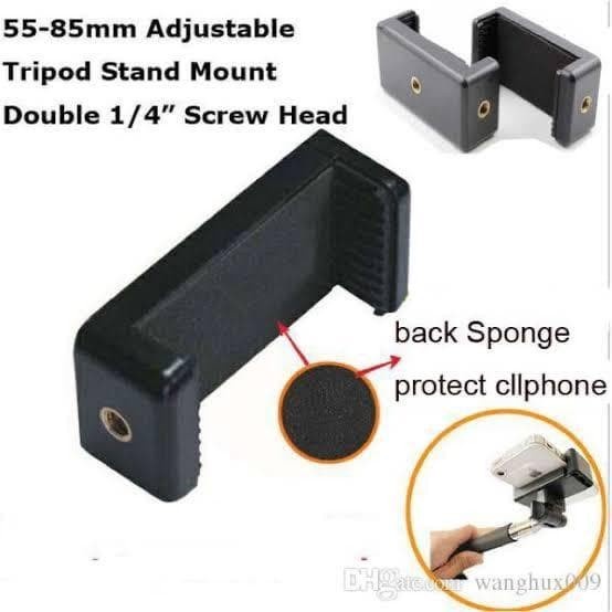 HRT-010 Holder HP Model U tripod tongsis Lebih Tebal Kuat ada 2 Lubang
