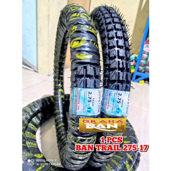 1 PCS ban motor trail 275-17 ban bebek ring 17 ban tril ban trail tahu ban Supra Vega revo satria BA