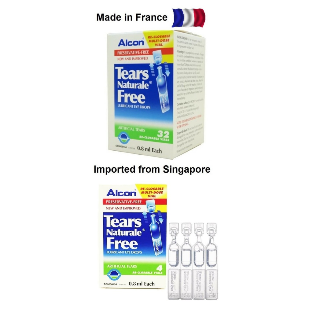Alcon Tears Naturale Free / Artificial tears / Tetes Air mata buatan