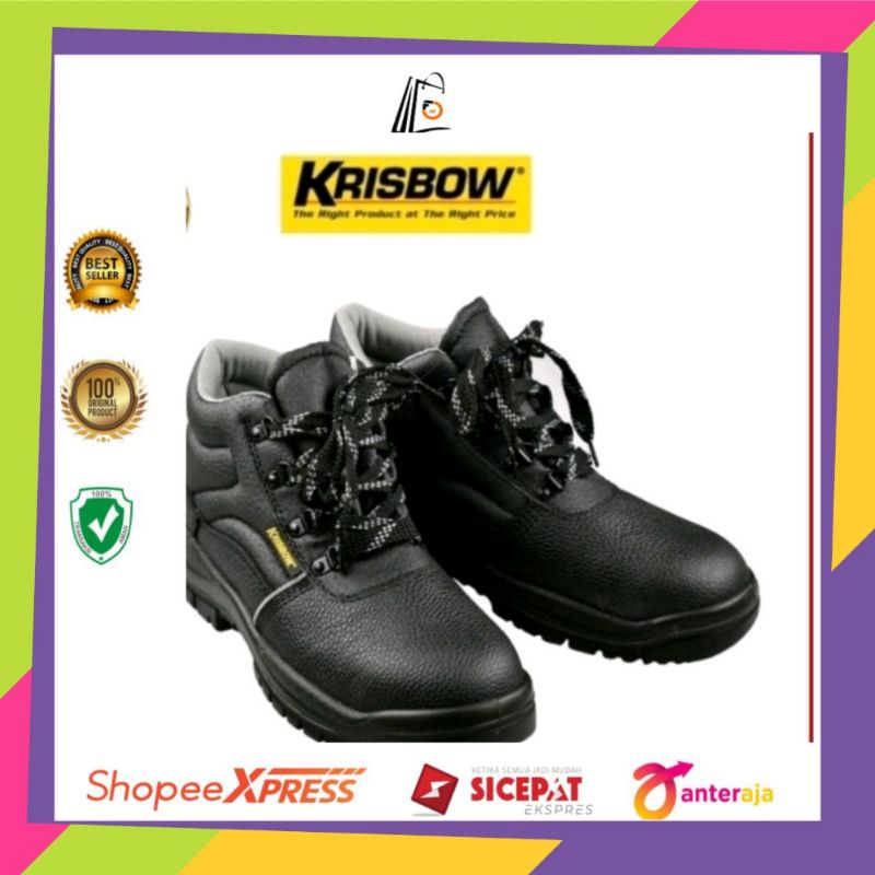 Sepatu Safety/Sepatu Safety Shoes arrow Krisbow 6 Inch /Sepatu Besi/Sepatu Safety/Sepatu Krisbow/sepatu proyek