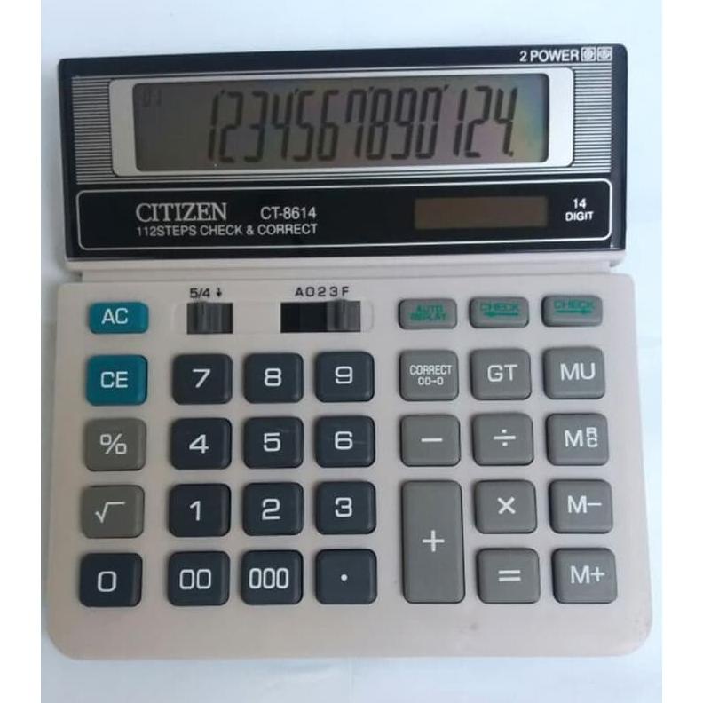 

KALKULATOR DAGANG 14 DIGIT CITIZEN CT-8614 TERLARISS...,,,,,