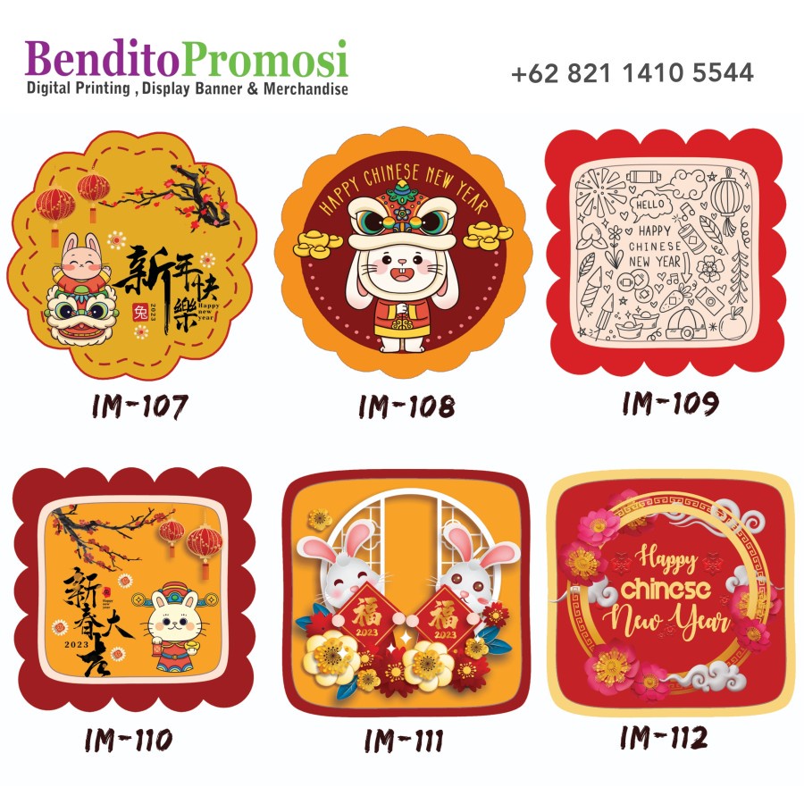 Jual Sticker Label Imlek Sincia Cetak Sticker Imlek Chinese New Year