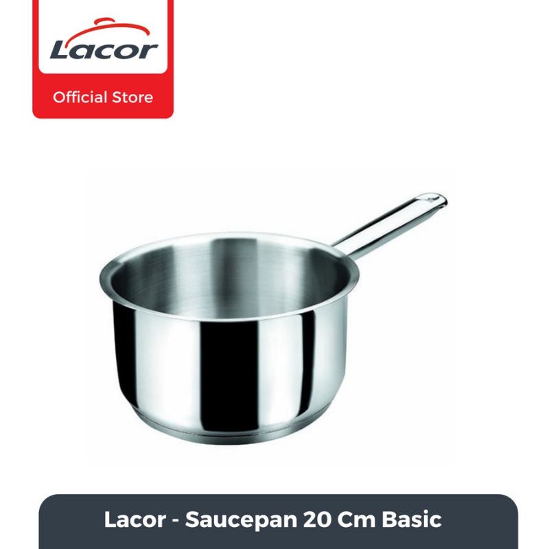 Lacor - Saucepan 20 Cm Basic Lacor Saucepan 32220 20cm Panci Stainless Steel