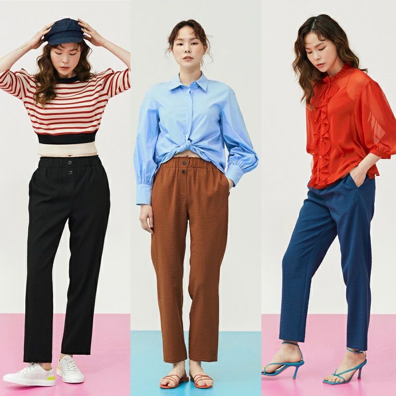 Lapiaf du Marais Tapered Fit Trousers/celana panjang wanita