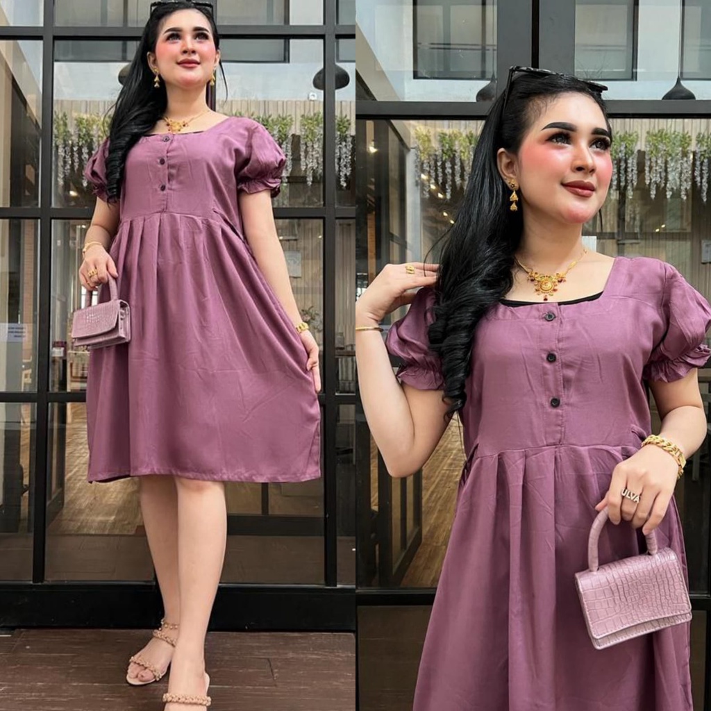 Dress CHERY PENDEK POLOS