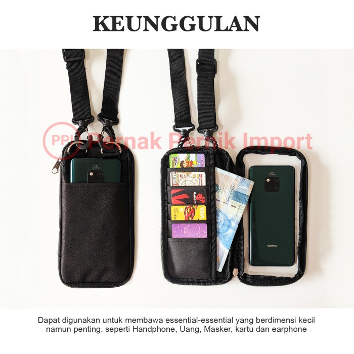 Supliyer Tas Dompet Hp - Sling Bag Hanging Wallet