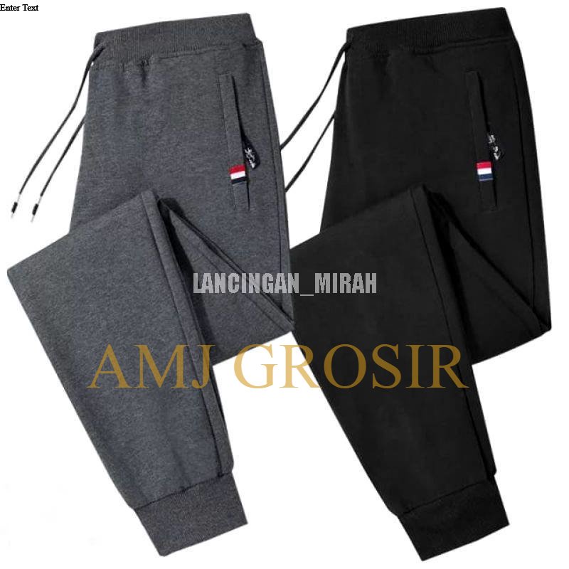 BONUS DADAKAN Celana Joger PRIA WANITA panjang Jogger Gym training olahraga jumbo SIZE 27-38