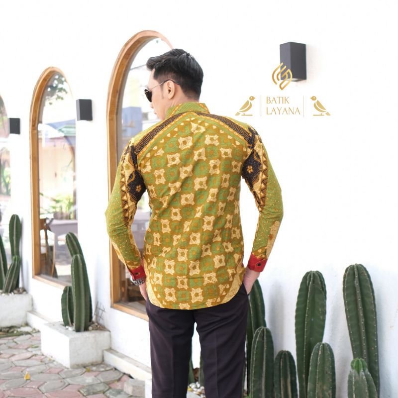 Kemeja Batik Brajamusti Lengan Panjang Slimfit Terbaru