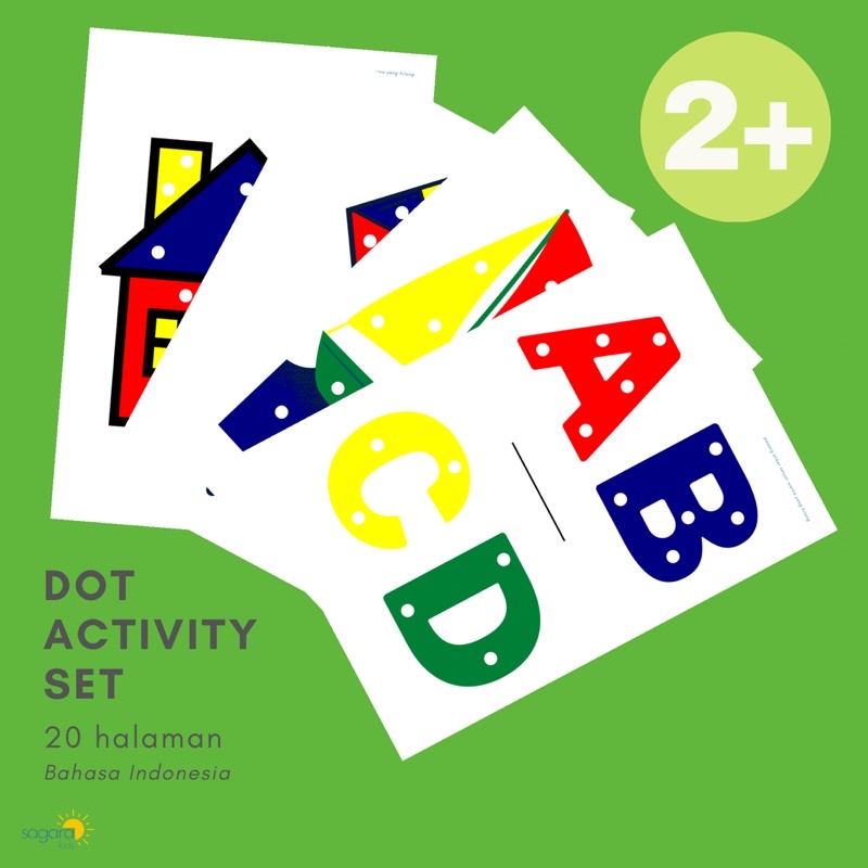 

Dot Activity Set / Stiker warna tempel