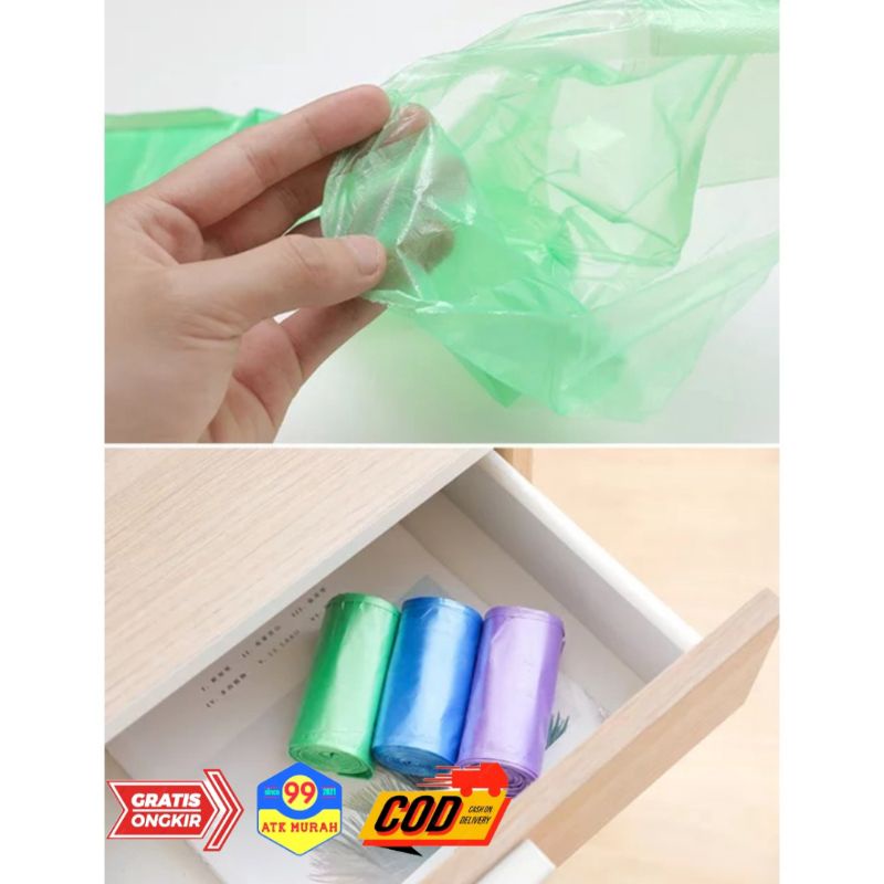 5 Roll- Plastik SAMPAH 100 pcs/ Kantong Plastik/Tempat Sampah/Kantong Kresek