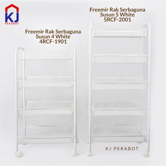 Freemir Rak Serbaguna Susun 5 White 5Rcf-2001 #Original