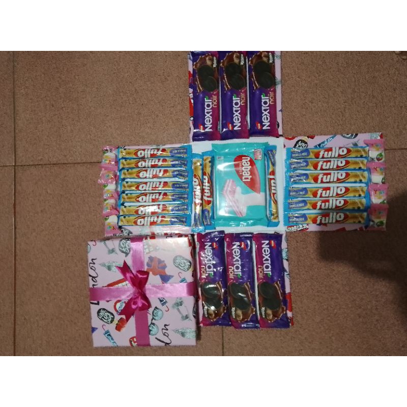 SNACK BOX GIF MURAH 1 2 3 LAYER SURPRISE KADO ULTAH