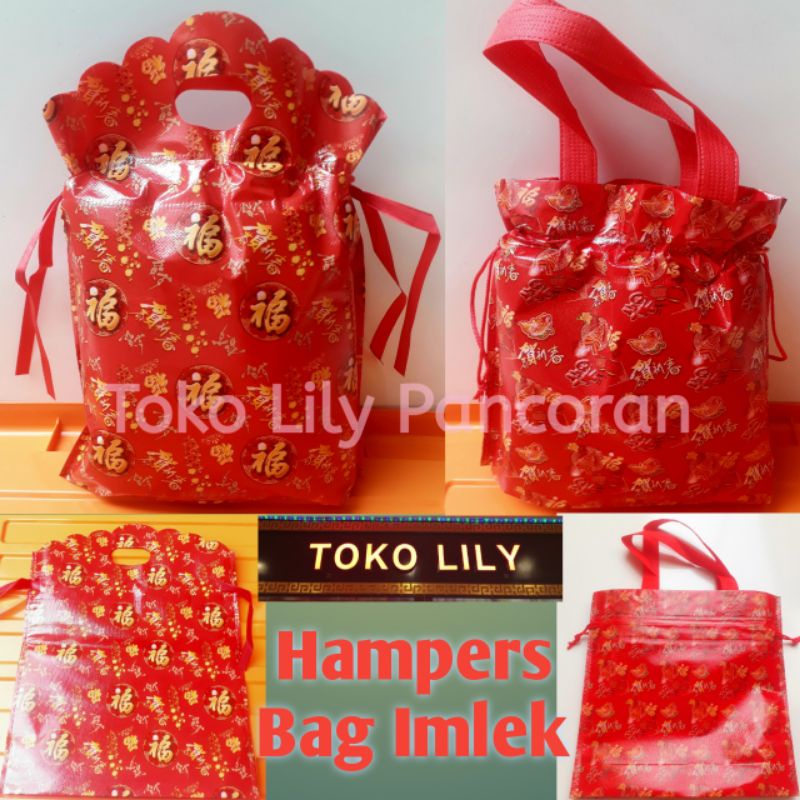 Goodie Bag Imlek / Tas Hampers Imlek Fu / Tas Jinjingan Plastik Imlek