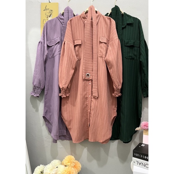 Cherry_ Dress LadyCrush / Cardigan/ Tunik Korean Style / Dress midi / Dress wanita