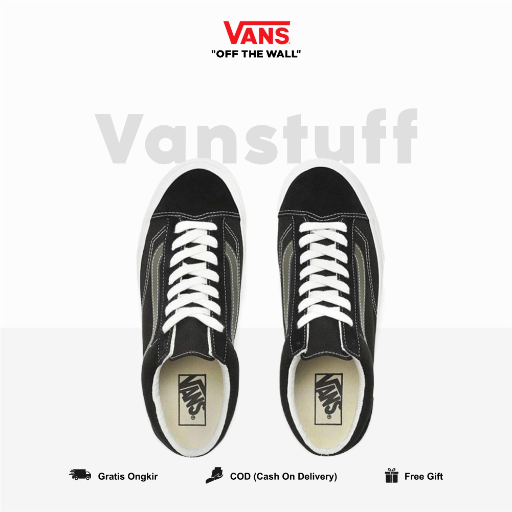 Vans Style 36 Vintage Blanc De Blanc Original 100 BNIBWT Global Market Authentic Guarated Cowo FBLack Sole White