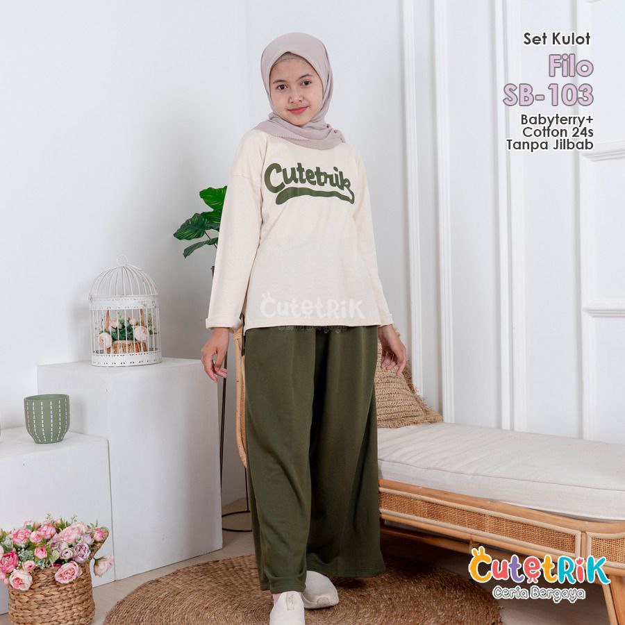 New Cutetrik - Setelan Kulot Anak - Setelan Kulot Remaja - Setelan Kulot Dewasa - Setelan Kulot Terb