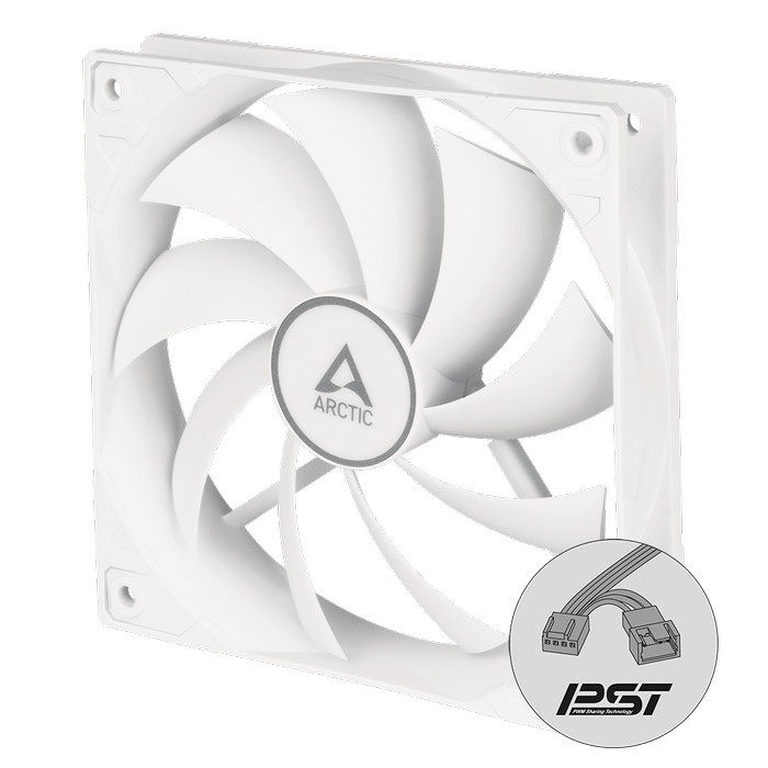 ARCTIC F12 PWM PST SINGLE PACK - WHITE