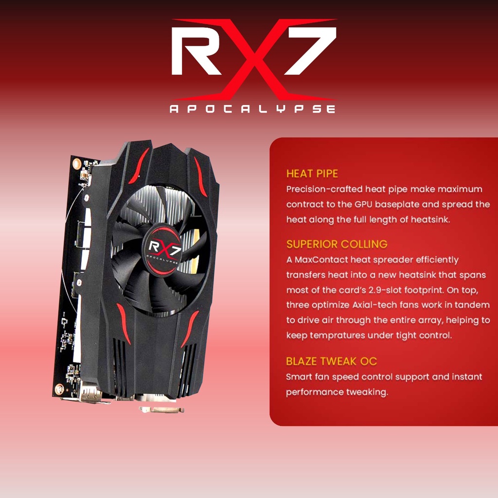 VGA RX7 RX 550 4GB GDDR5 128 BIT REAL CAPACITY RESMI