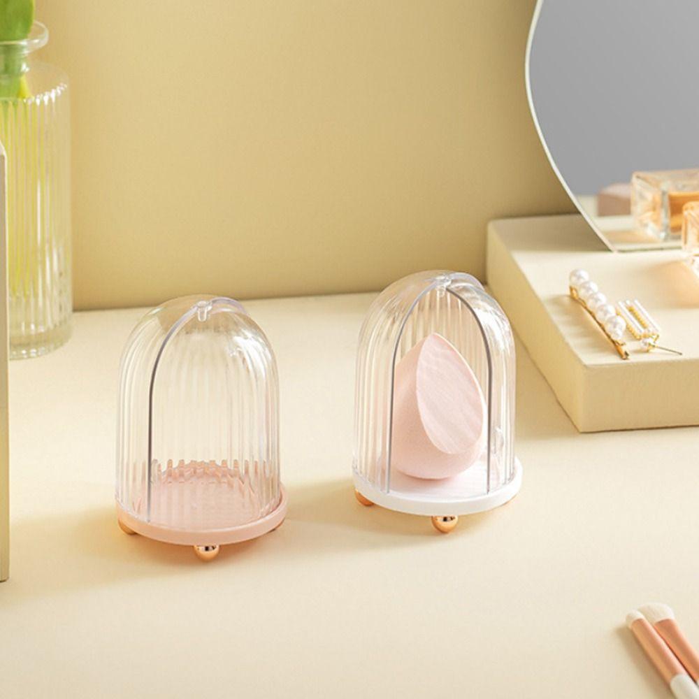 Solighter Beauty Egg Bracket Portable Hollow out Holder Pengeringan Stand Organizer Box