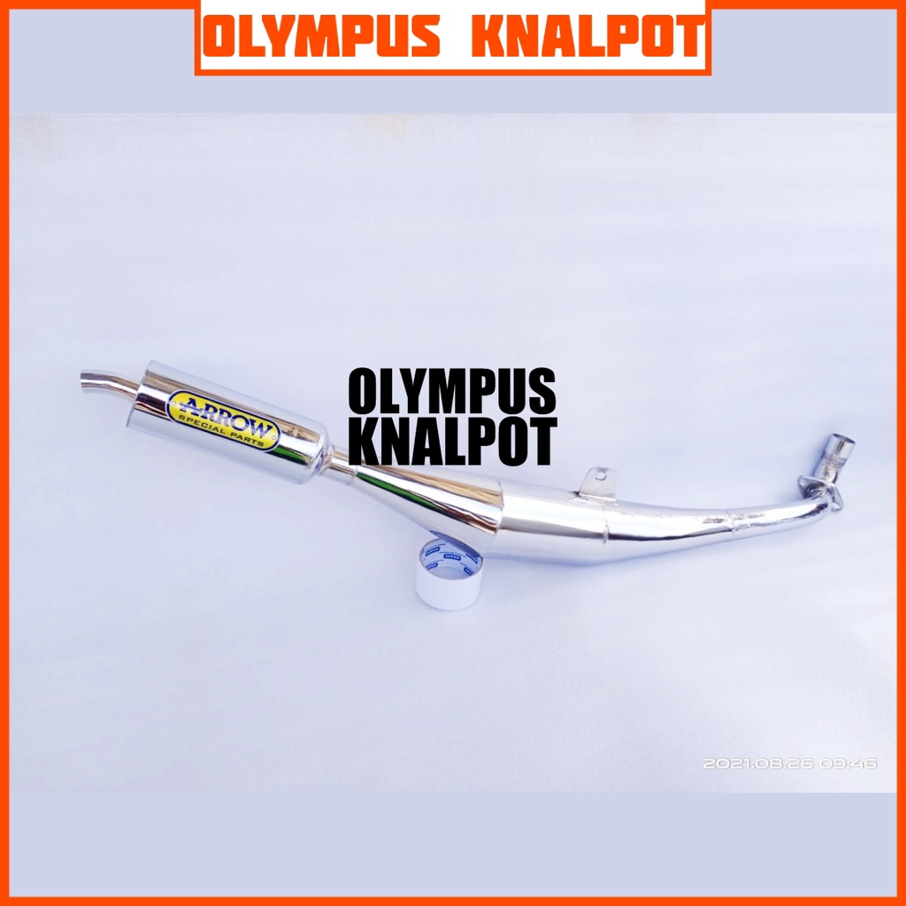 knalpot fizr standar racing arrow chrome suara garing kemrincing
