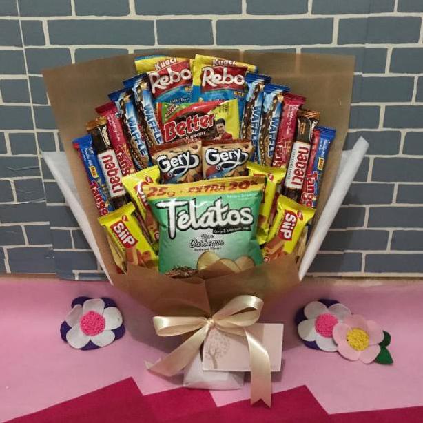 

izj03 BK030 (READY STOCK) BISA KIRIM DI HARI YANG SAMA -BOUQUET SNACK / BUCKET SNACK / BUKET MAKANAN / SNACK BUKET- ..,,.,,.,