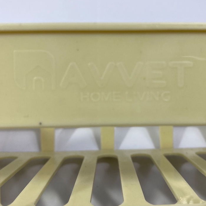 AVVET (PAKET HEMAT) Rak Kamar Mandi Persegi Panjang Multifungsi Cream
