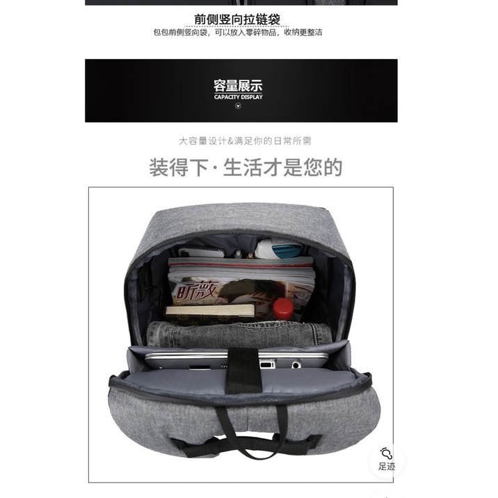 Tas ransel terbaru good quality anti air muat laptop 15.6 inch hm 09