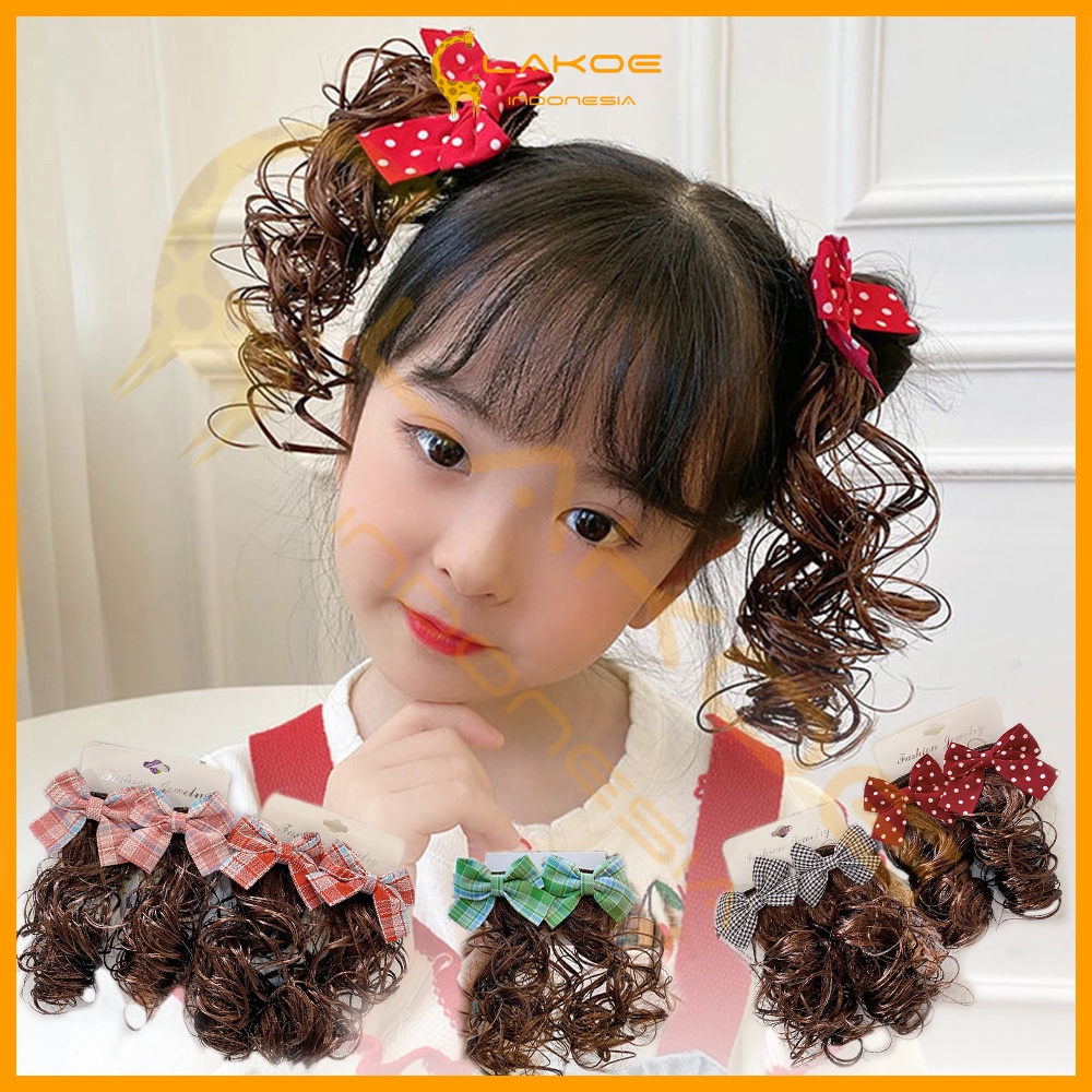 2PCS hair clip anak jepit rambut palsu anak perempuan