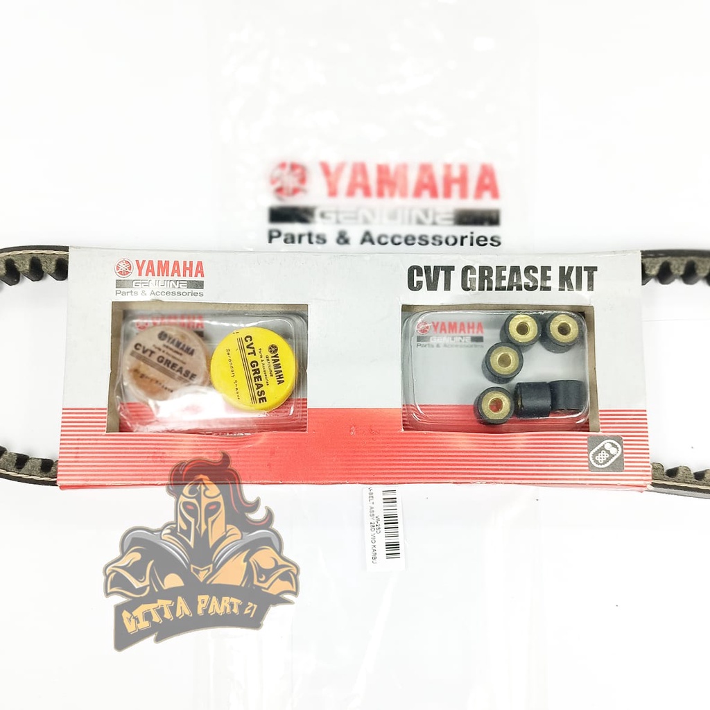 VANBELT V-BELT PLUS ROLLER YAMAHA 5TL KUALITAS ASLI ORIGINAL YAMAHA YGP PRESISI ANTI SELIP ROLLER AWET DAN DIJAMIN MANTAP MIO KARBU MIO SMILE MIO SPORTY MIO SOUL KARBU FINO KARBU