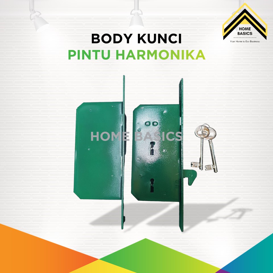 Body Kunci Pintu Harmonika / Bodi Kunci Cantol Folding Gate