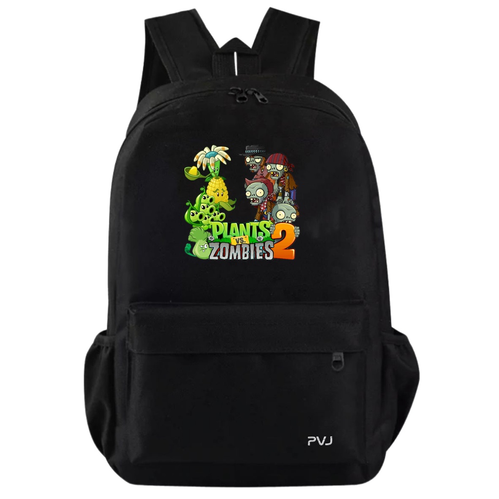 PVJ - Tas Ransel Sekolah Anak laki laki Motif Plant vs Zombie