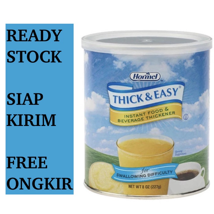 

⭐BISA COD⭐ Hormel Thick & Easy Instant Food Beverage Thickener 227g / Pengental