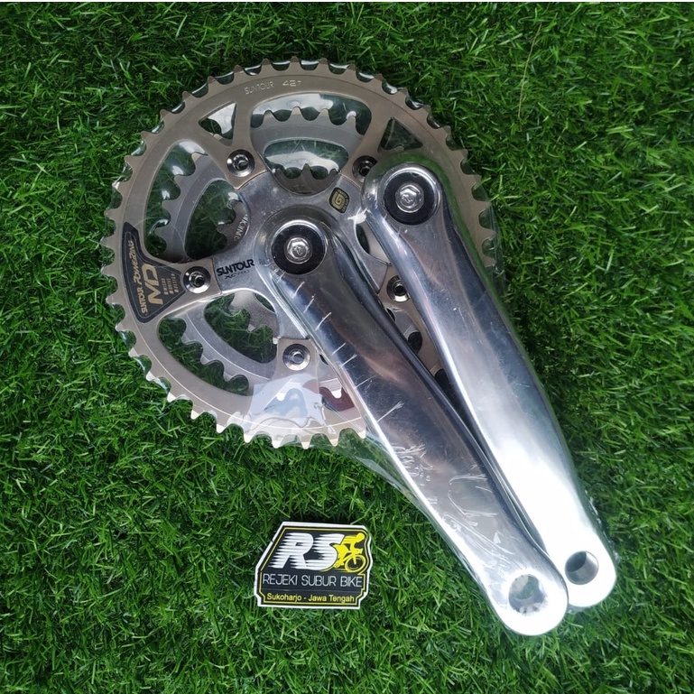 Crank Suntour XC Pro 42t 32 20 Sepeda Federal Vintage Touring hybrid japan xcpro powering MD triple 