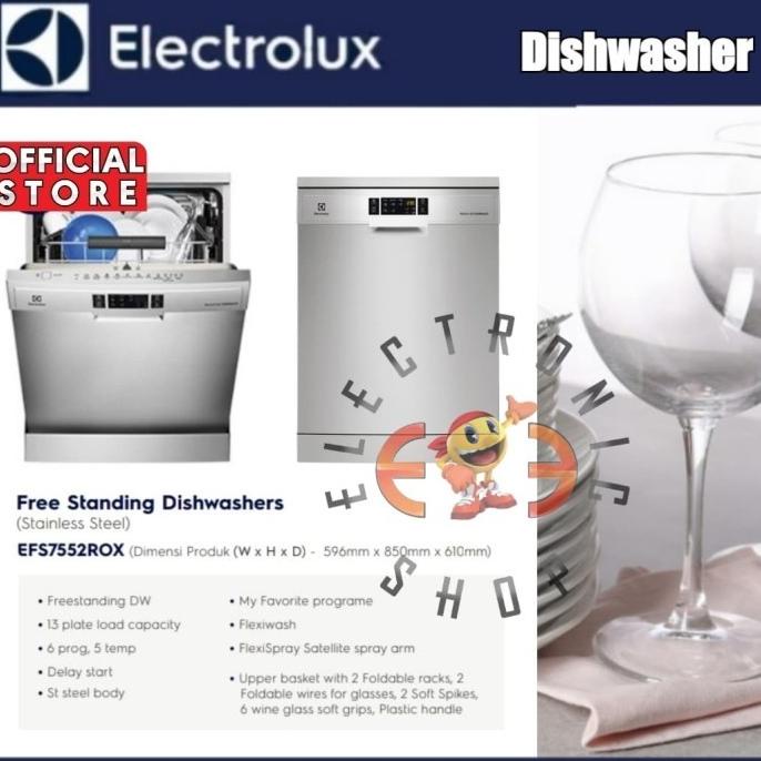 Electrolux Esf 7552Rox - Dishwasher - Mesin Cuci Piring - New Product