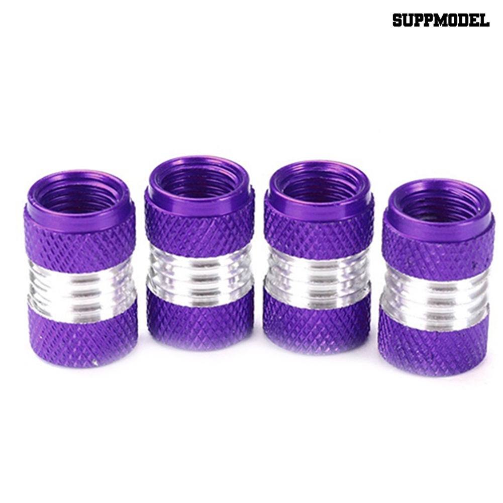 [Dekorasi] 4pcs/set Universal Aluminium Alloy Warna Cerah Tutup Batang Katup Angin Ban Ban