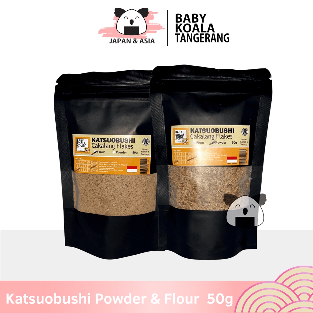 

KATSUO FLOUR dan POWDER Tepung Ikan Cakalang 50 g Halal │ Bubuk Halus Katsuobushi │ Bonito Floor.