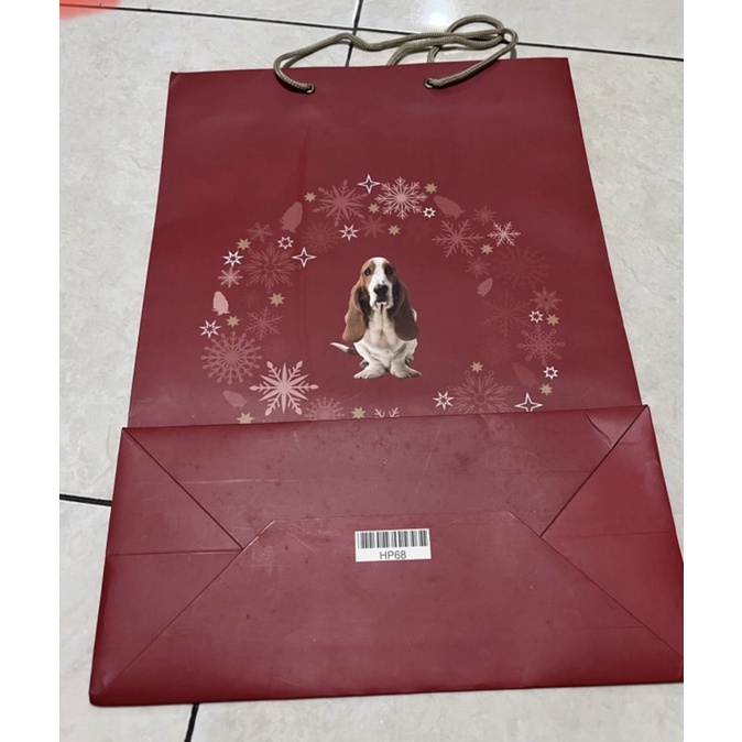 preloved paper bag hush puppies ori