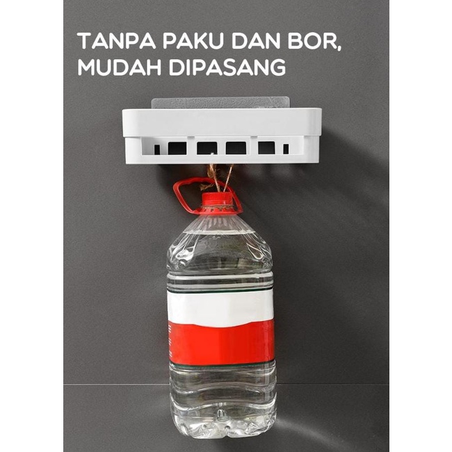 Samono Shelf Segitiga Toilet Rack White Rak Sudut Gantung