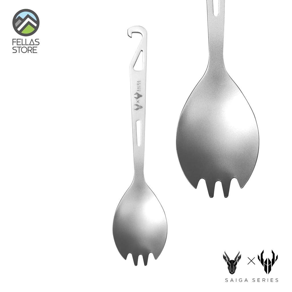 Saiga - Titanium Spork w/ Bottle Opener