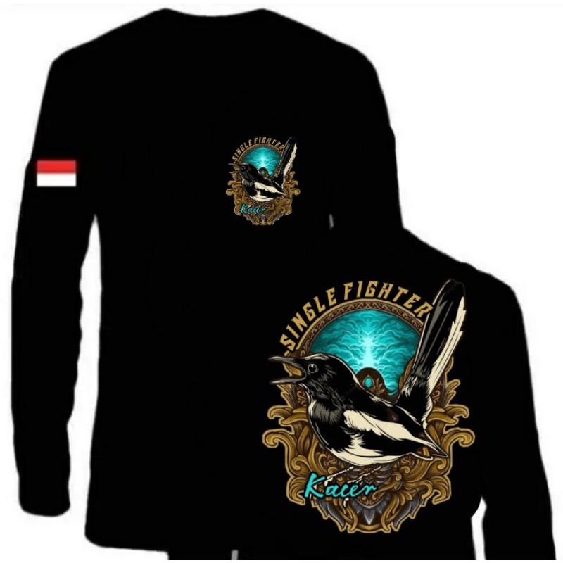 KAOS BURUNG KACER SINGLE FIGHTER BAHAN ADEM