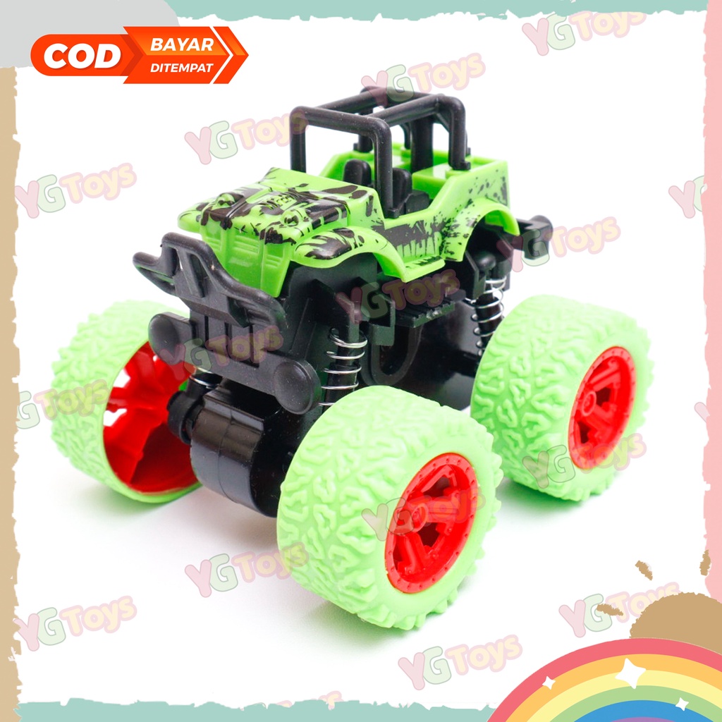 YGtoys Monster Zap Mainan Mobil Mobilan Jeep Jip anak Truk Truck Off Road 4 Wheel Drive Inertial