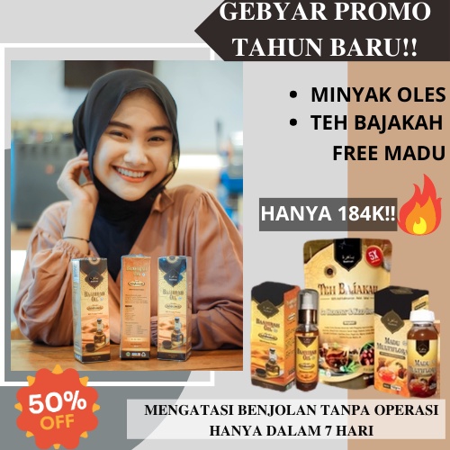 Original PROMO TAHUN BARU ( 1paket minyak+teh bajakah+madu ) Minyak bahira Habbatussauda Original