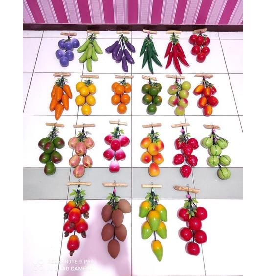 ㆃ Buah kayu / Buah replika / hiasan dapur /hiasan dinding ㆊ