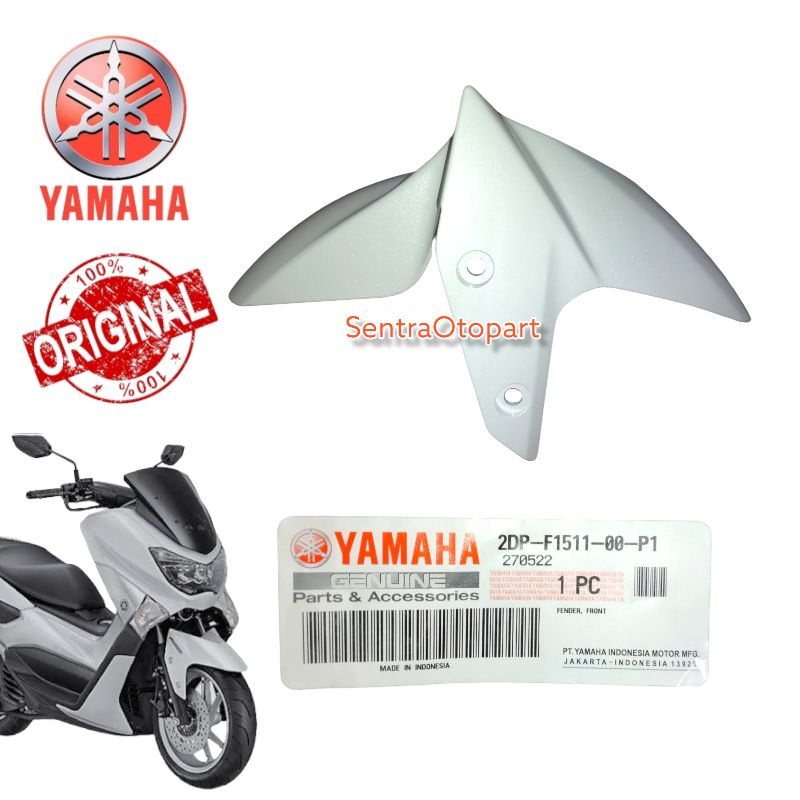 spakbor slebor depan front fender nmax n max putih metalic original ygp 2dpf151100P1