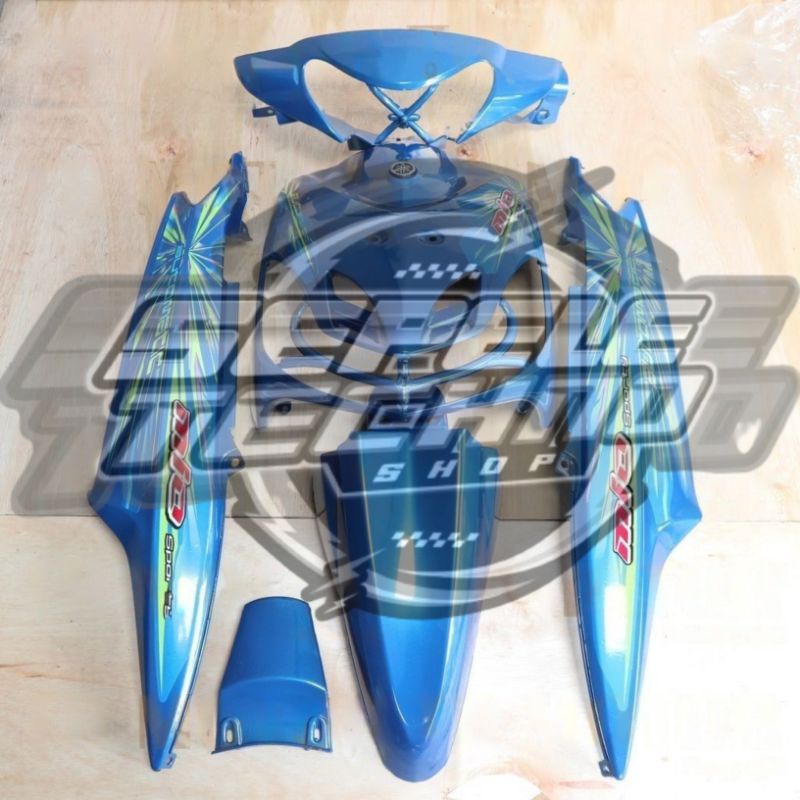Cover Body Yamaha Mio Sporty Fullset Halus 2008 Biru Mio New